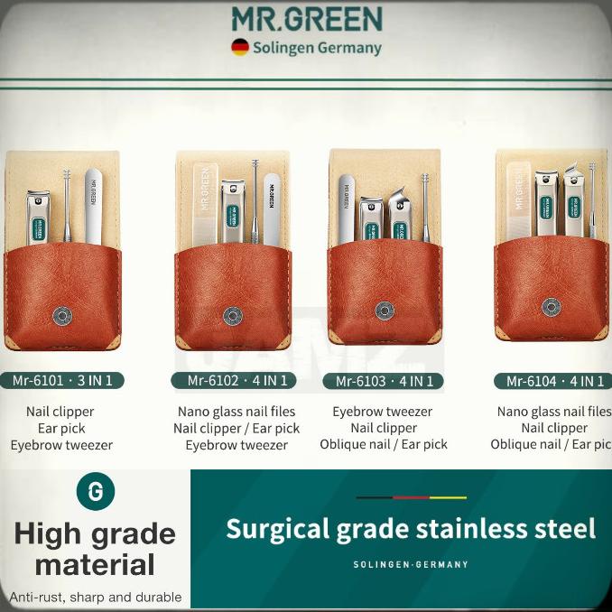 Mr.Green Manicure Set Nail Clipper Manicure Pedicure Set Gunting Kuku