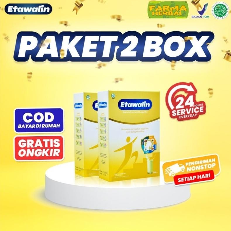 

Paket 2 Box Etawalin Susu Kambing Atasi Nyeri Sendi Sakit Lutut Asam Urat Rematik Non COD