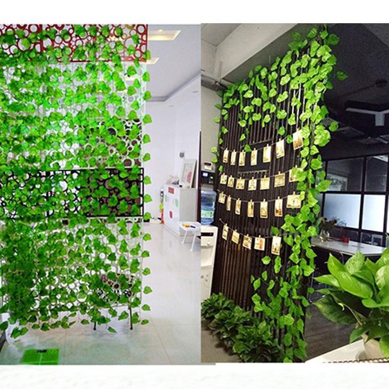 DAUN RAMBAT PLASTIK ANGGUR HIAS DEKORASI D10 7.5 TANAMAN RAMBAT PLASTIK DAUN ARTIFICIAL HIAS TANAMAN