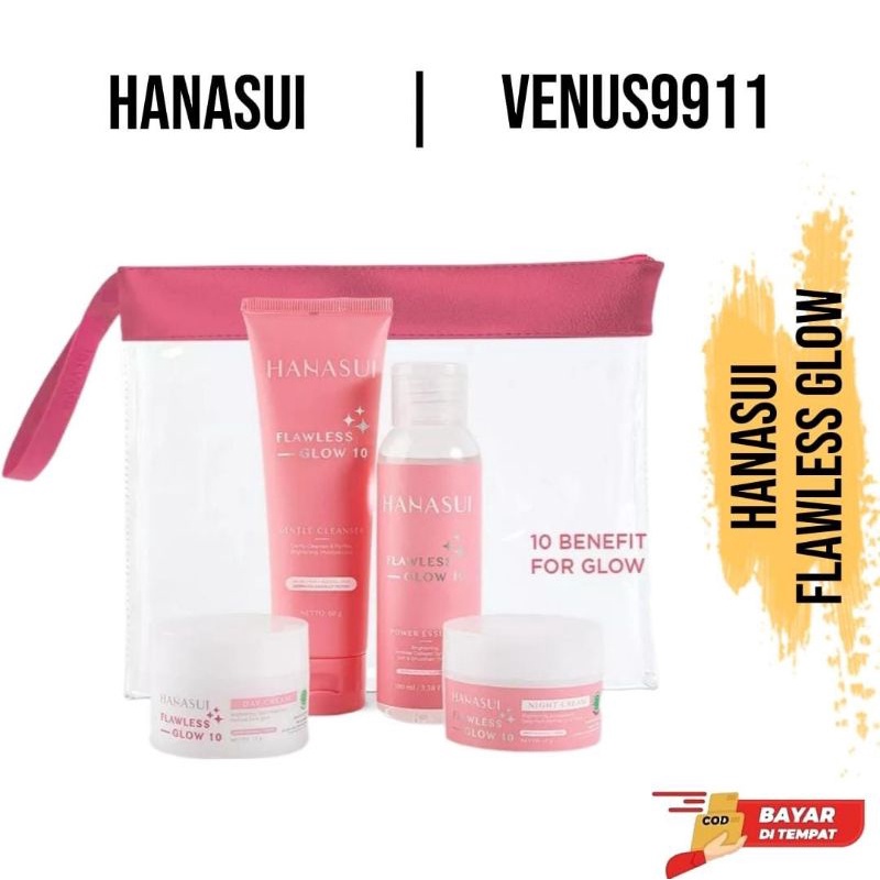 HANASUI PAKET FLAWLES GLOW // PAKET HANASUI ACNE