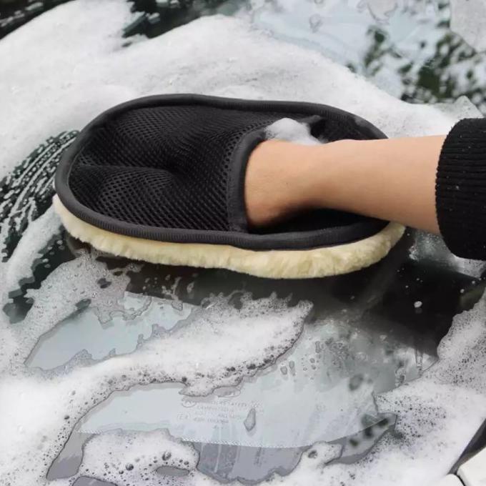 Sarung Tangan Lap Bahan Wool Cuci Mobil Motor Perabotan Anti Gores