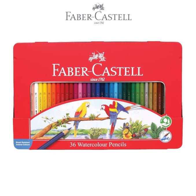 

Faber-Castell Watercolor Pencils 36L Tin Case