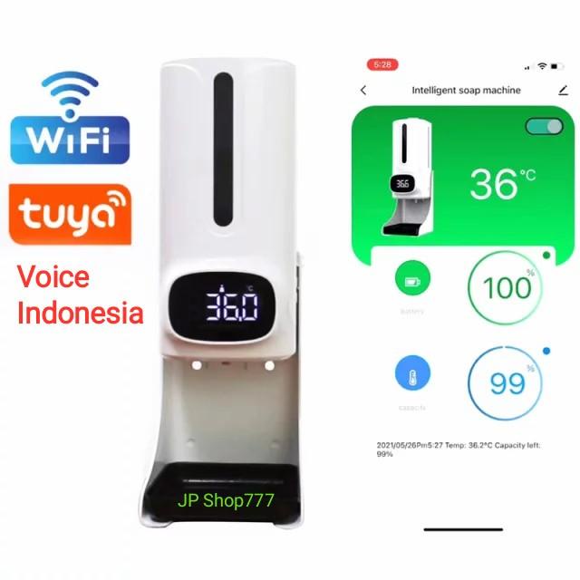 Terlaris K9 Pro Plus (Spray) Thermometer Infrared Otomatis Dispenser Sanitizer