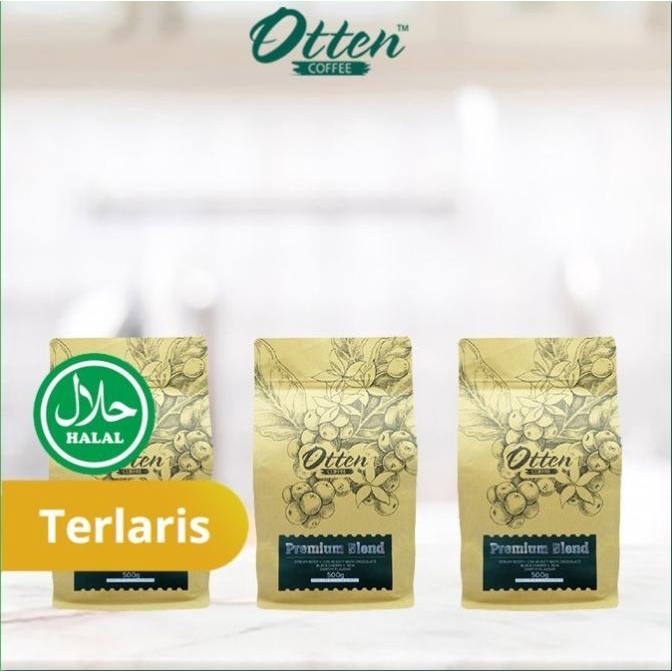 

Biji Kopi Premium Arabica Blend 500G 3Pcs