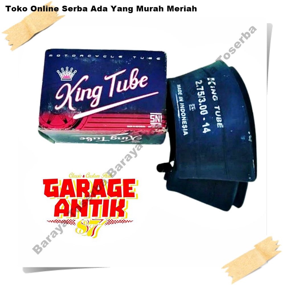 Ban dalam motor velg 14 KING TUBE Jadul Vintage
