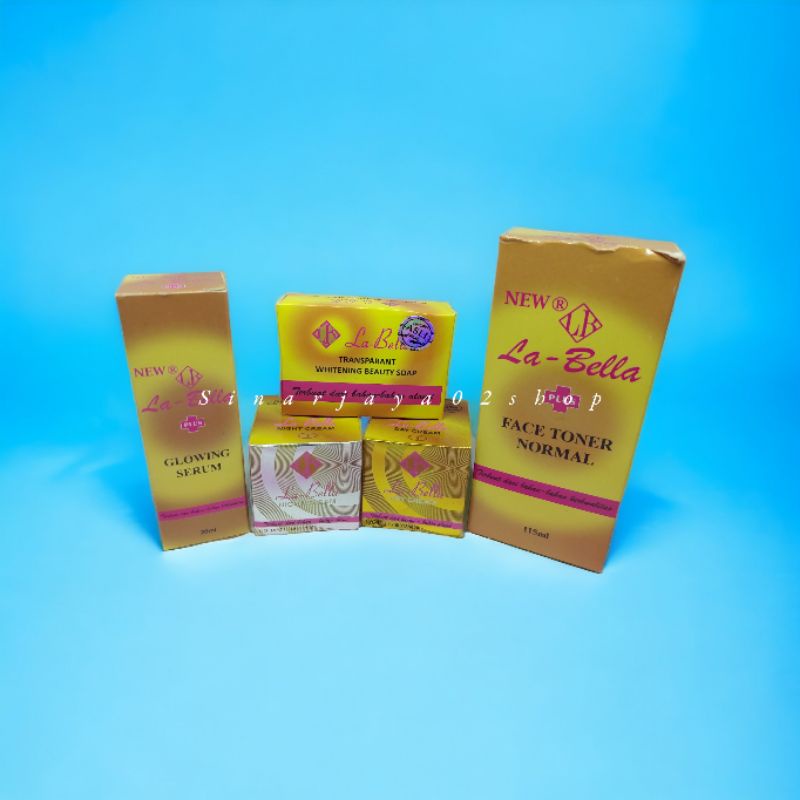 Cream Labella Gold 5in1 Whitening Crem Siang Malam Original