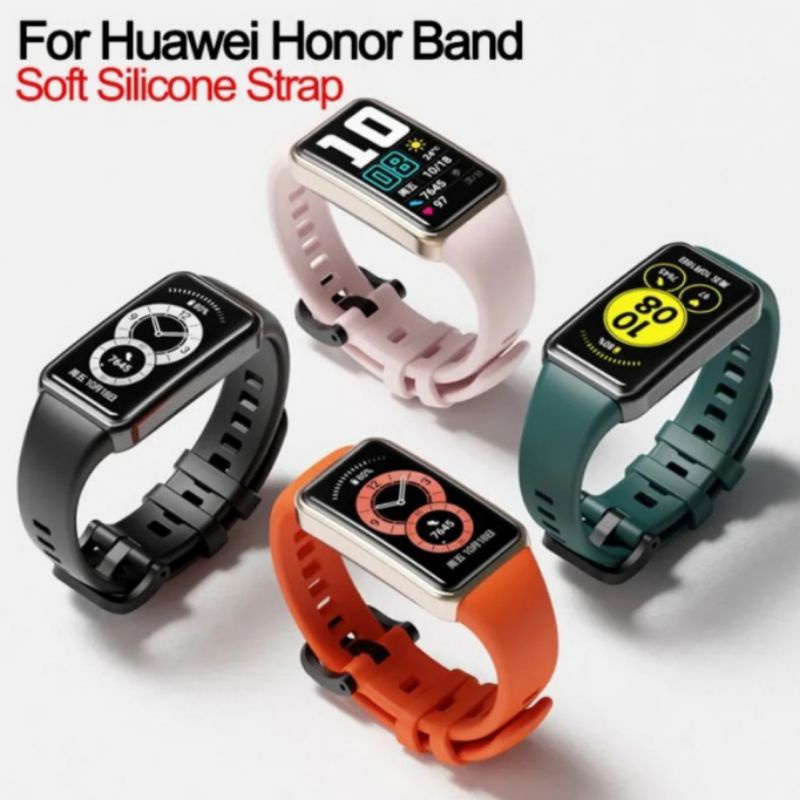 Strap Silicone / Tali jam Huawei Band 6 / Honor Band 6 / Honor Band 7 / Huawei Band 7