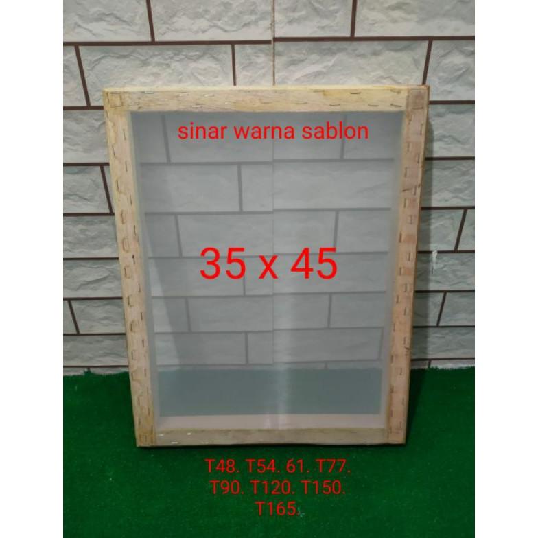 

Terbaru Frame screen sablon 35 x 45 kain lengkap