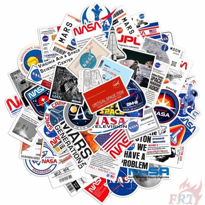 

Sticker Stiker Logo Nasa Ufo Astronout