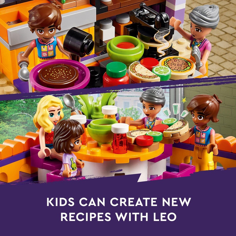 LEGO Friends 41747 Heartlake City Community Kitchen Building Toy Set (695 Pieces) Mainan Balok (8 Tahun+)