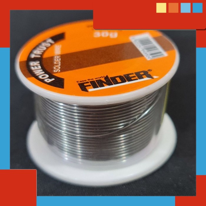 Timah Solder Gulungan Sedang Kawat Soldering 30 Gram Wire Finder - Sedia Timah Solder Paragon Pancin