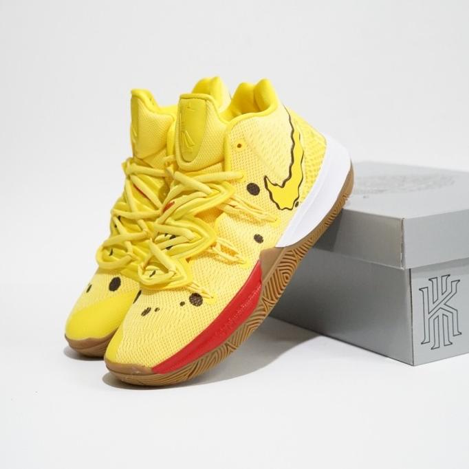 Sepatu Basket Kyrie 5 Spongebob Chocomarie.Area