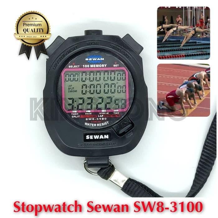 Stopwatchku Stopwatch Sewan Original 100 Memory Digital Olahraga