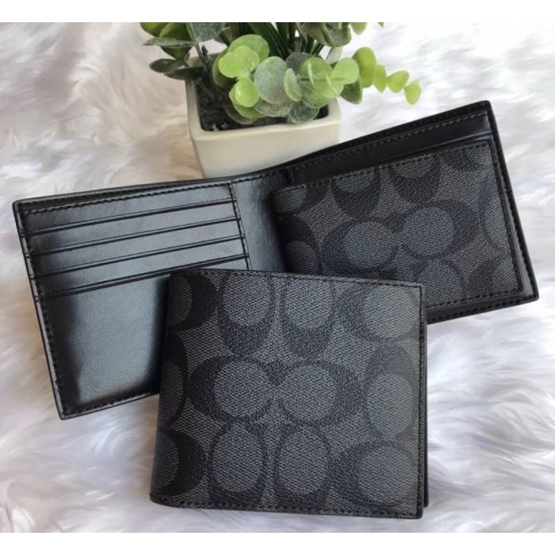 Dompet Coach pria Signature Wallet