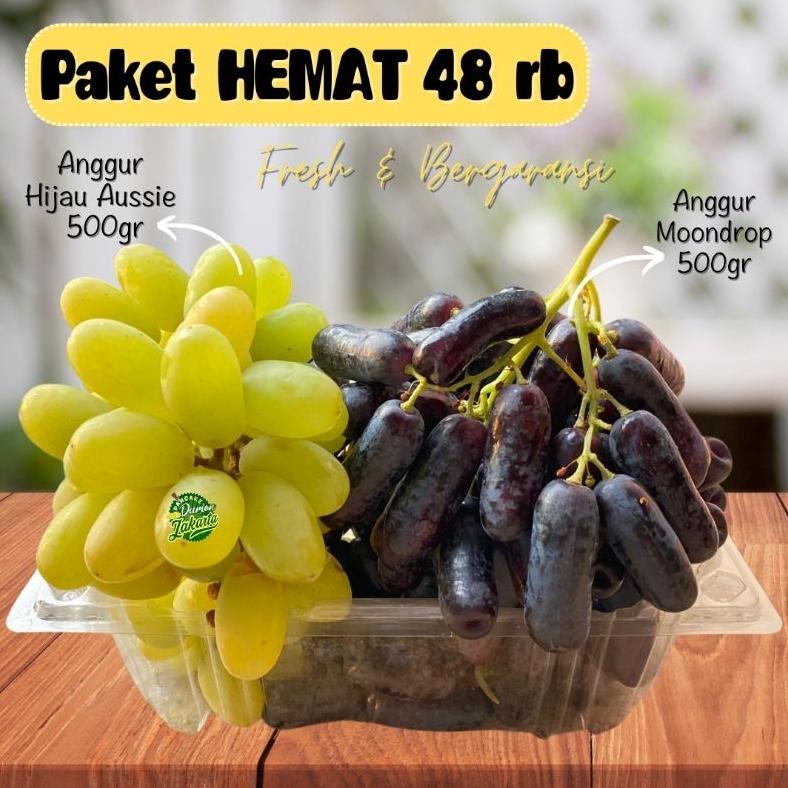 

ANGGUR HIJAU AUSSIE 500GR + Anggur jari 500gr // ANGGUR HIJAU + ANGGUR AUTUMN Non COD