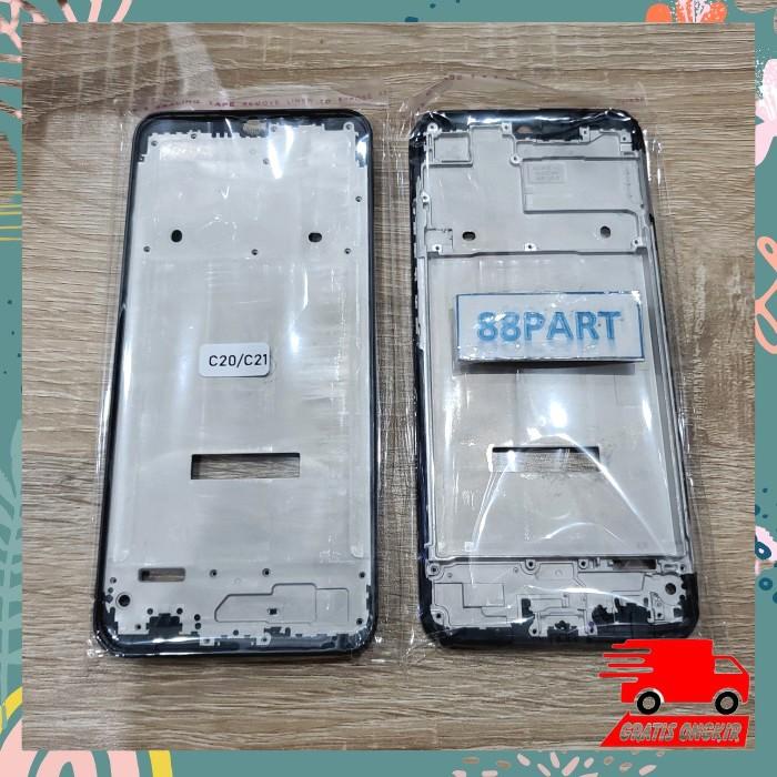 Frame Bezel Tatakan Lcd Tulang Lcd Realme C20 / C21 Ori