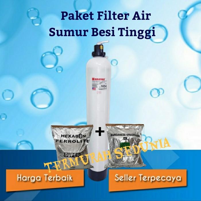 Terlaris Paket Filter Air Tabung Frp 1054 Air Sumur (Besi, Karat & Bau)
