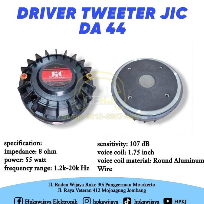 ] DRIVER TWEETER JIC DA 44 driver twiter jic da44