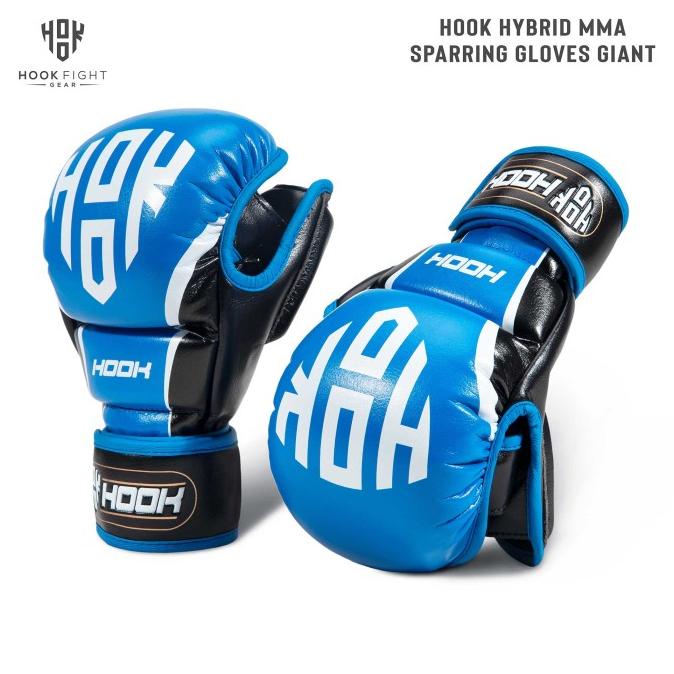 Hook Hybrid MMA Sparring Gloves Giant Blue Sarung Tinju MMA Glove UFC