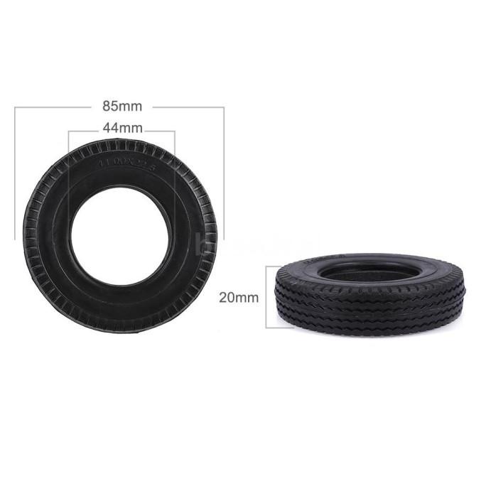 Hot Sale 4Pcs Ban Karet Untuk Trailer Truk Rc Skala 1 14 Termurah