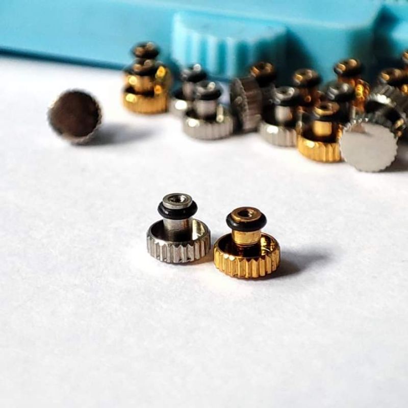 Knop kenop putaran jam tangan Seiko 7005Knop 7005 Crown Seiko