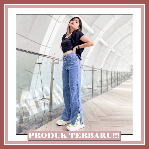 Celana Jeans Wanita Korean Style Nyaman Dipakai Terbaru 2023 Jin Clana Jins Cewek Kekinian Hightwais