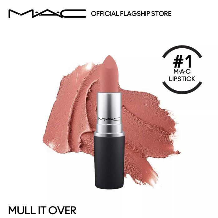 MAC Powder Kiss Moisture Lipstick Lipstik - Mull it Over