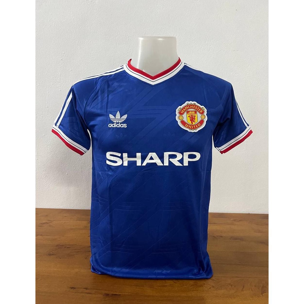 6,6 JERSEY BOLA MU MAN UNITED RETRO THIRD 3RD 1986  1988 SOCCER JERSEY RETRO MAN UNITED THIRD 3RD 86