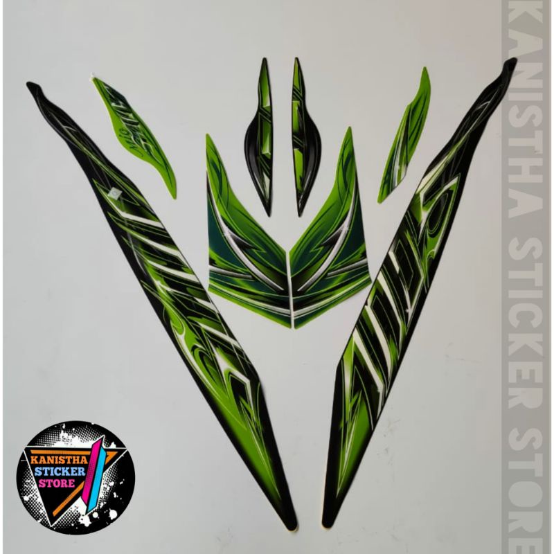 striping yamaha mio soul 2011 hijau stiker lis body motor mio soul terbaik