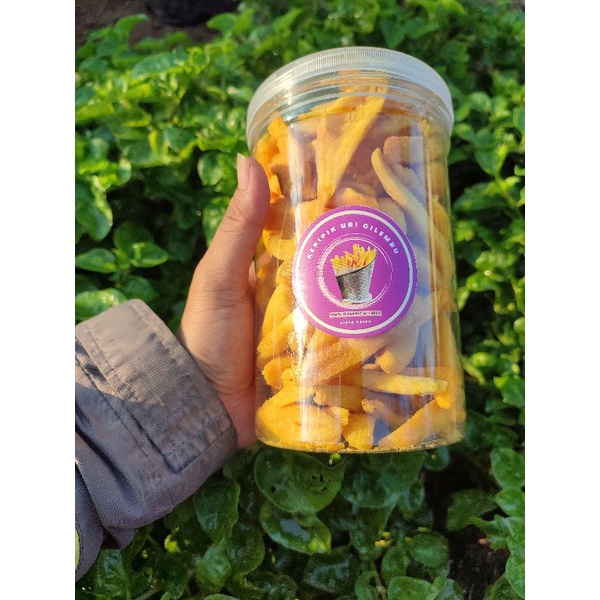 

Keripik Ubi Cilembu kemasan toples 1000ml