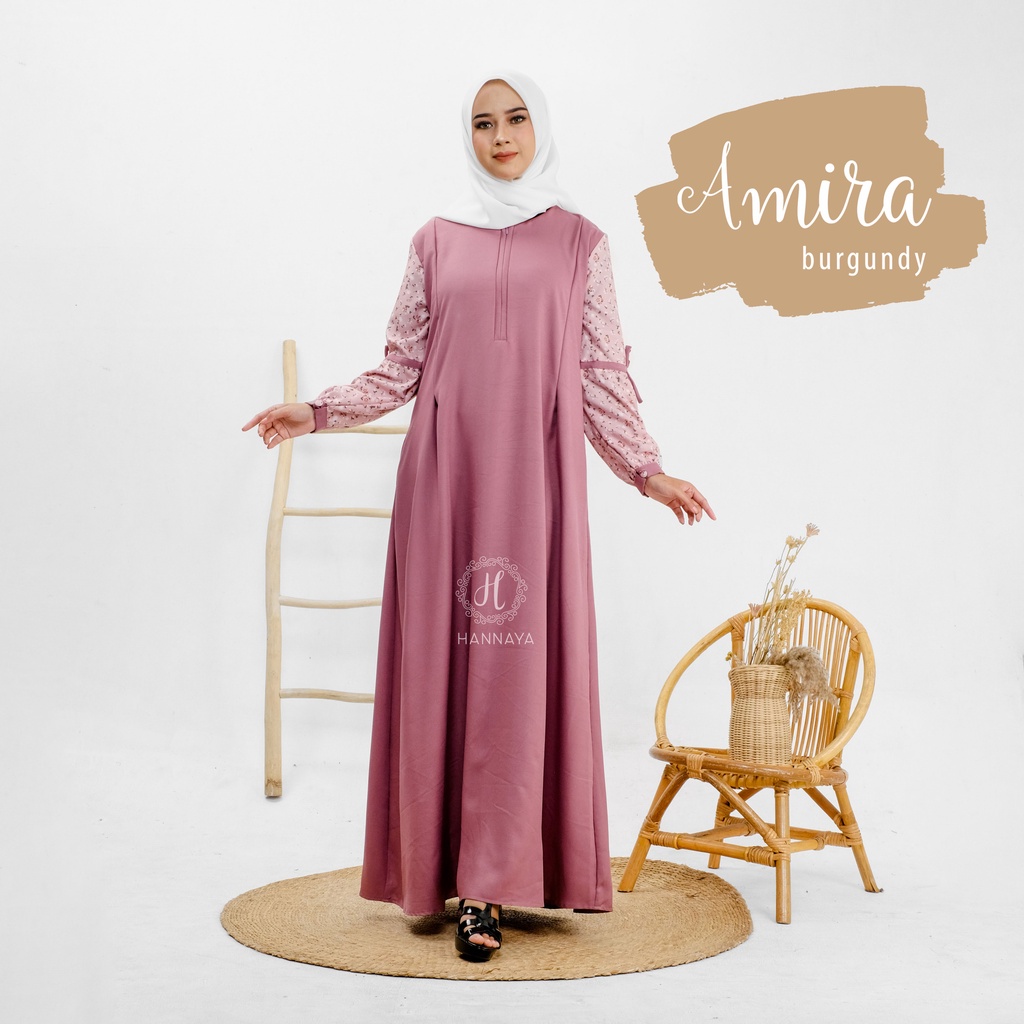 GAMIS TERBARU AMIRA DRESS BY HANNAYA VARIASI WARNA 2