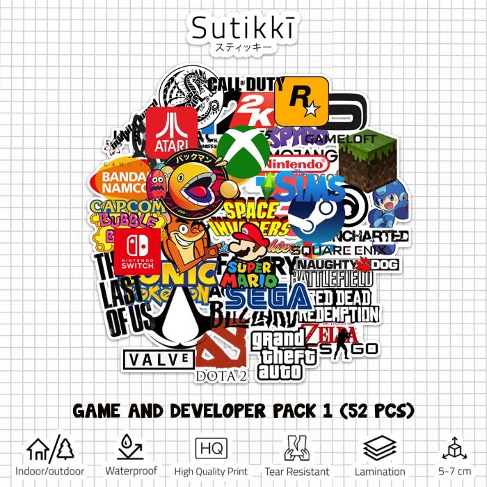 

Penjolo Sticker Pack Logo Video Game Developer Stiker Laptop Vinyl - Set 1