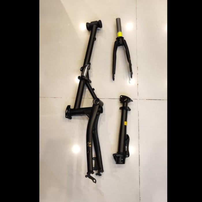 Terlaris Frame Set Folding Bike Batangan Sepeda Lipat 16 Inch
