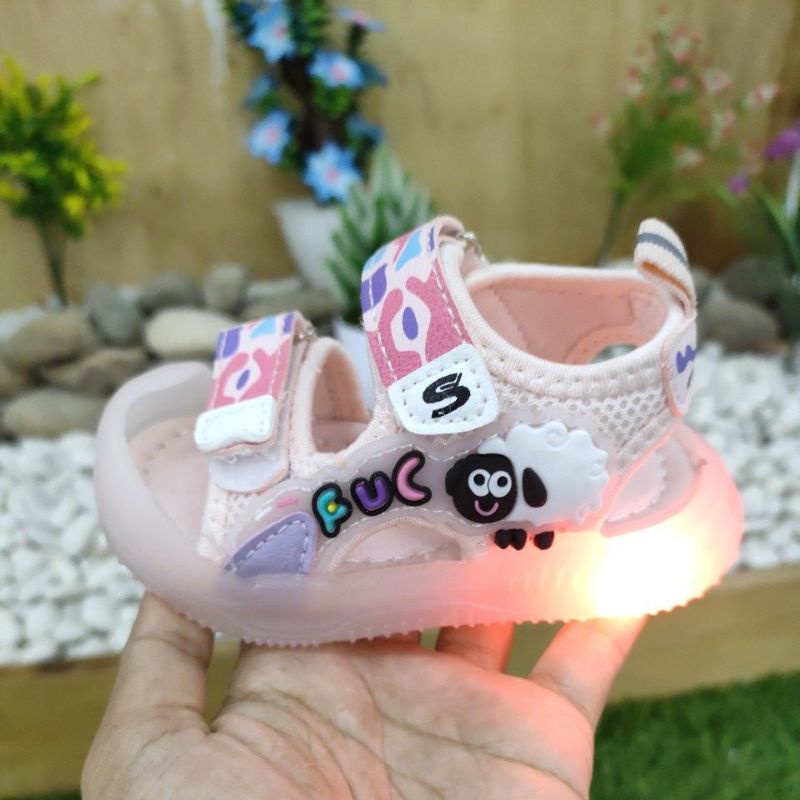 Sandal LED anak perempuan kualitas import