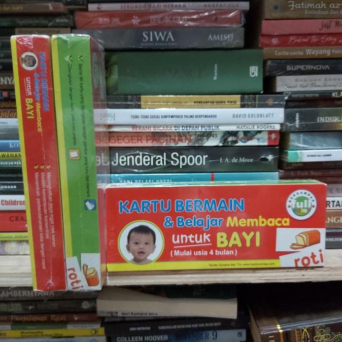 MUST HAVE KARTU BERMAIN DAN BELAJAR MEMBACA UNTUK BAYI MULAI USIA 4 BULAN TERMURAH