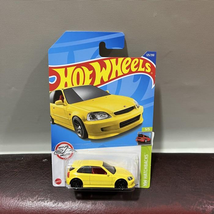 Terlaris Hotwheels Honda Civic Type R Ek9 Kuning