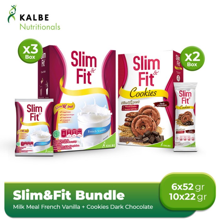 

Paket 9 Hari Slim & Fit Meal Vanila+ Cookies Chocolate