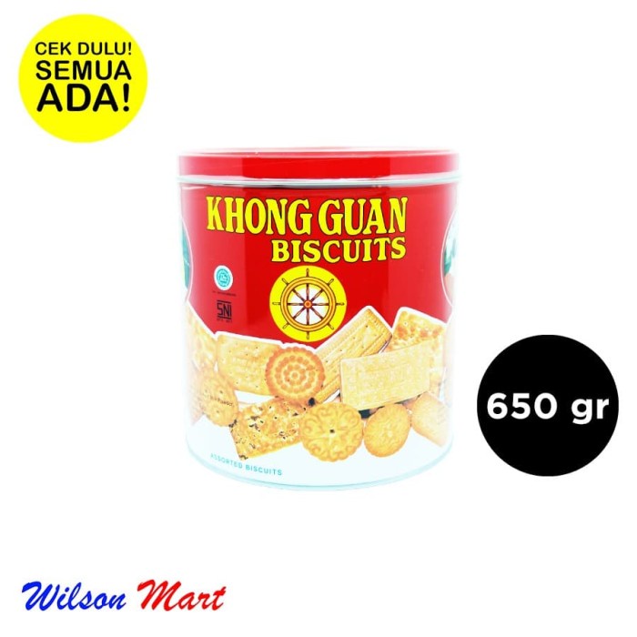 

KHONG GUAN ASSORTED BISCUITS 650 GRAM KALENG BULAT