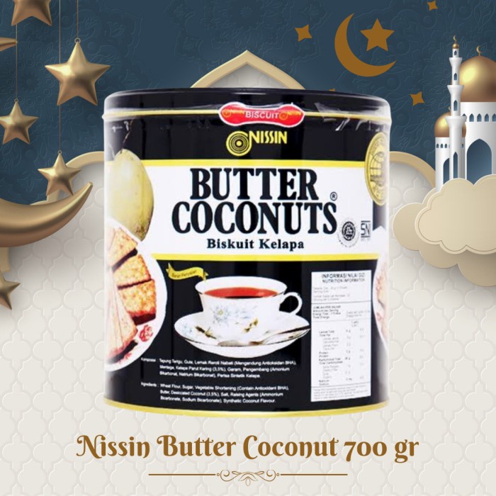 

NISSIN butter coconut biskuit mentega kelapa 650gr tin