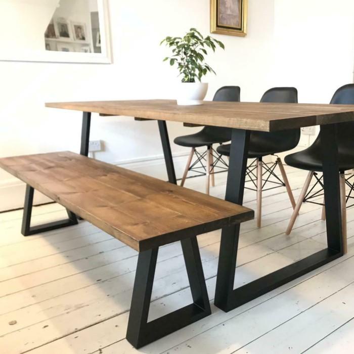 Terlaris Kaki Meja Bangku Besi Hollow 4X6 72Cm | Holo Galvanis Kursi Industrial