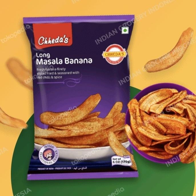 

Kualitas terbaik] CHHEDA'S LONG MASALA BANANA CHIPS 170GM