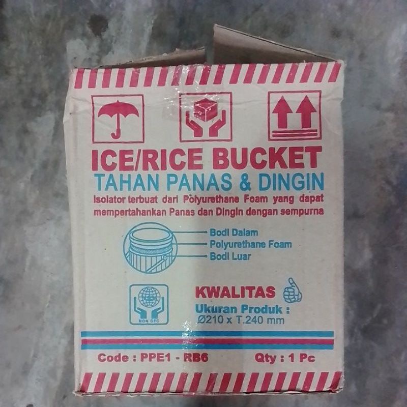 Rice bucket 6 liter sunflower  / termos nasi / termos es 6 liter