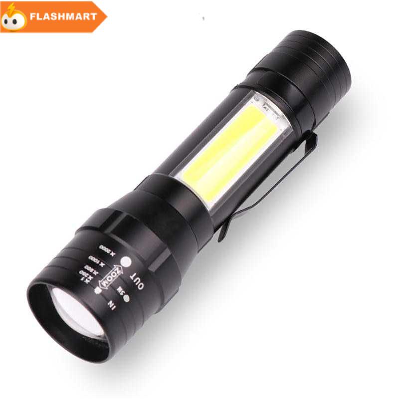 FLASHMART Senter LED USB Rechargeable XML-T6 + COB - 1907