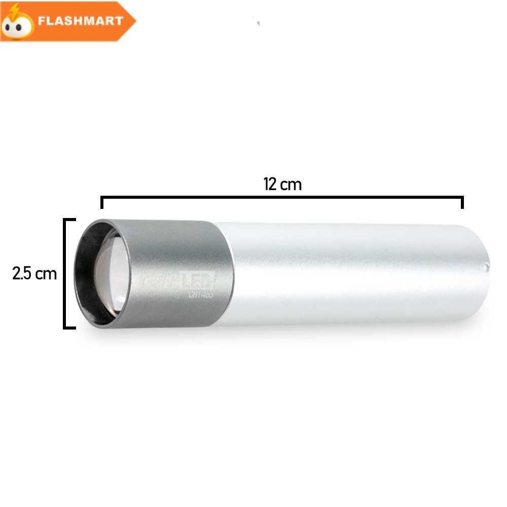 FLASHMART Senter LED Mini USB Rechargeable Cree XM-L T6 1200mAh - CH1463