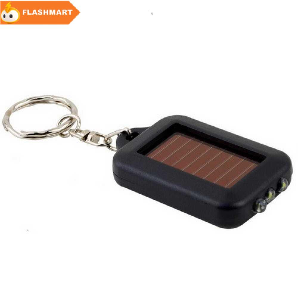 FLASHMART Mini Led Solar Power Rechargeable Flashlight + Keychain - XY