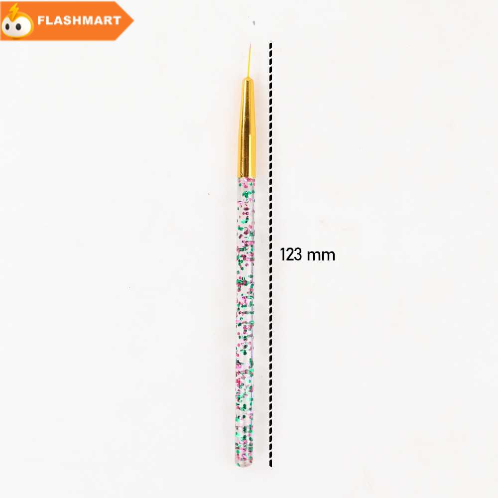 FLASHMART Brush Kutek Kuku Ultra-thin Liner Nail Art 3 PCS - HD042