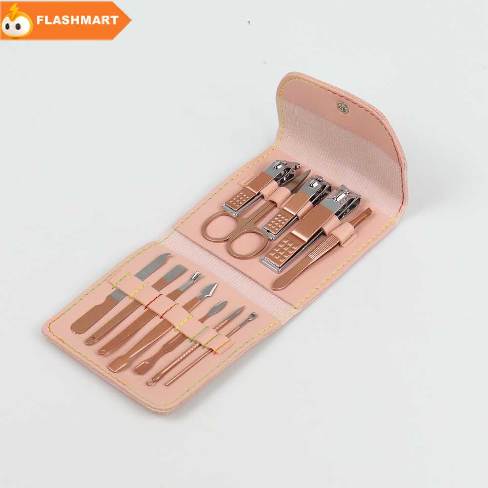FLASHMART Set Gunting Kuku Manicure Nail Pedicure Kit 12 in 1 - TCT12