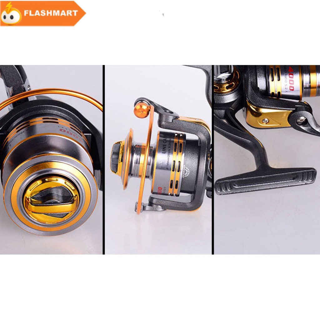 FLASHMART  Gulungan Pancing Metal Fishing Spinning Reel 4.9:1 Ratio 10 BB - DB6000