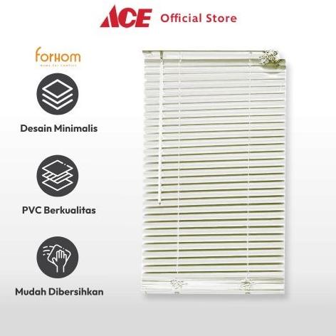 ACE - Forhom Venetian Blinds Tirai Gulung PVC Plastik Jendela Kaca
