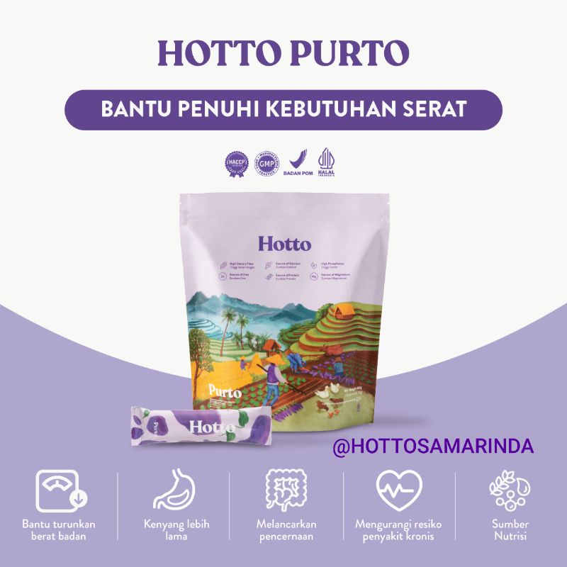 

HOTTO PURTO MULTIGRAIN dengan Ubi Ungu - SAMARINDA KALTIM